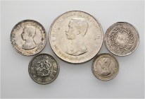 A lot containing 5 silver coins. Including: Korea and Thailand. Very fine. LOT SOLD AS IS, NO RETURNS. 5 coins in lot.


From the collection of a S...