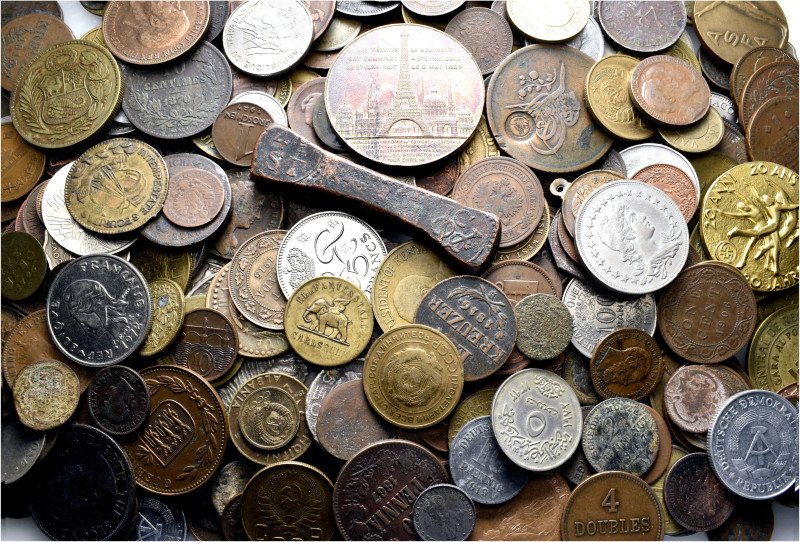 A lot containing 358 silver, bronze, copper-nickel and aluminium coins, medals a...