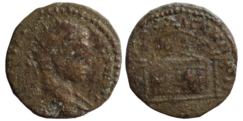 MESOPOTAMIA. Edessa. Severus Alexander, 222-235. Ae (bronze, 3.25 g, 16 mm). ΑΥΤ...