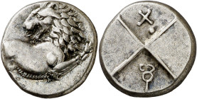 (386-338 a.C.). Tracia. Cherronesos. Hemidracma. (S. 1606 var) (CNG. III, 1437). 2,26 g. MBC+.