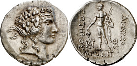 (168-45 a.C.). Tracia. Maroneia. Tetradracma. (S. 1635) (CNG. III, 1556). Bella. 16,53 g. EBC.