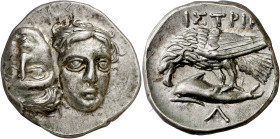 (256-240 a.C.). Tracia. Istros. Estátera. (S. 1669 var) (CNG. III, 1804). Bella. 5,68 g. EBC.