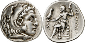 Imperio Macedonio. Alejandro III, Magno (336-323 a.C.). Mileto. Dracma. (S. 6730 var) (MJP. 2151d). 4,15 g. MBC+.