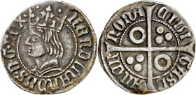 Ferran II (1479-1516). Barcelona. Croat. (Cru.V.S. 1139.1) (Cru.C.G. 3068). 2,93 g. MBC.
