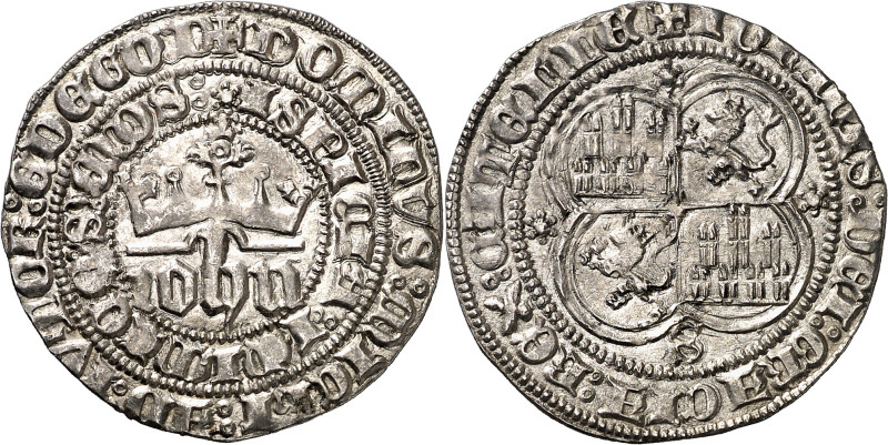 Juan I (1379-1390). Sevilla. Real. (AB. 539.1 var) (Imperatrix J1:1.14, mismo ej...