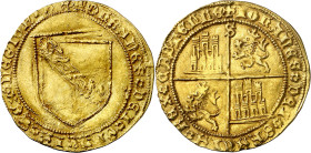 Juan II (1406-1454). Sevilla. Dobla de la banda. (AB. 617.1). Bella. Ex Áureo 20/09/2001, nº 934. 4,57 g. EBC-/EBC.