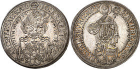 Austria. Salzburgo. 1694. Juan Ernesto. 1 taler. (Kr. 254). Bella. Brillo original. Rara así. AG. 29,45 g. S/C-.