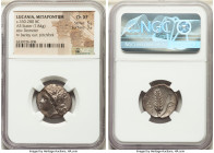 LUCANIA. Metapontum. Ca. 330-280 BC. AR stater (20mm, 7.84 gm, 12h). NGC Choice XF 5/5 - 3/5. Dori- and Ad-, magistrates. Head of Demeter left, wreath...