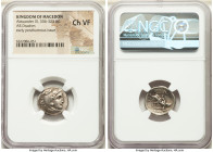 MACEDONIAN KINGDOM. Alexander III the Great (336-323 BC). AR drachm (18mm, 3h). NGC Choice VF. Lifetime-early posthumous issue of Colophon, ca. 323-31...