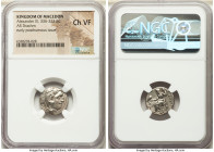 MACEDONIAN KINGDOM. Alexander III the Great (336-323 BC). AR drachm (16mm, 11h). NGC Choice VF. Posthumous issue of Colophon, ca. 310-301 BC. Head of ...