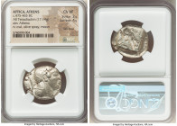 ATTICA. Athens. Ca. 475-465 BC. AR tetradrachm (25mm, 17.14 gm, 3h). NGC Choice VF 3/5 - 4/5, flan flaws. Head of Athena right with frontal eye and "a...