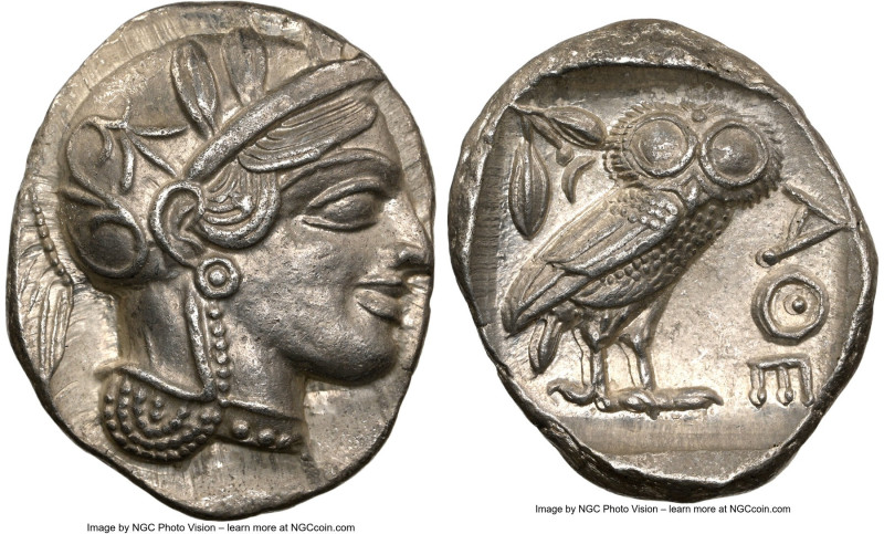 ATTICA. Athens. Ca. 440-404 BC. AR tetradrachm (27mm, 17.18 gm, 12h). NGC Choice...