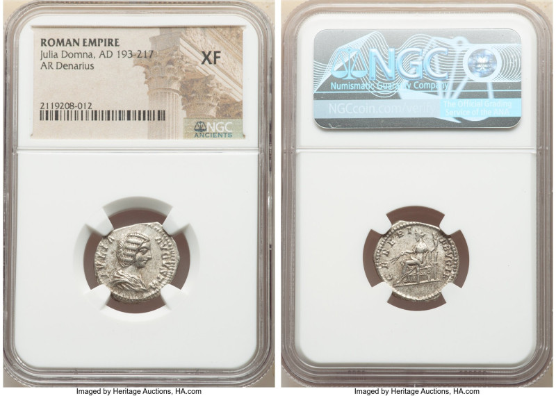 ANCIENT LOTS. Roman Imperial. Lot of five (5) AR denarii. NGC VF-XF. Includes: F...