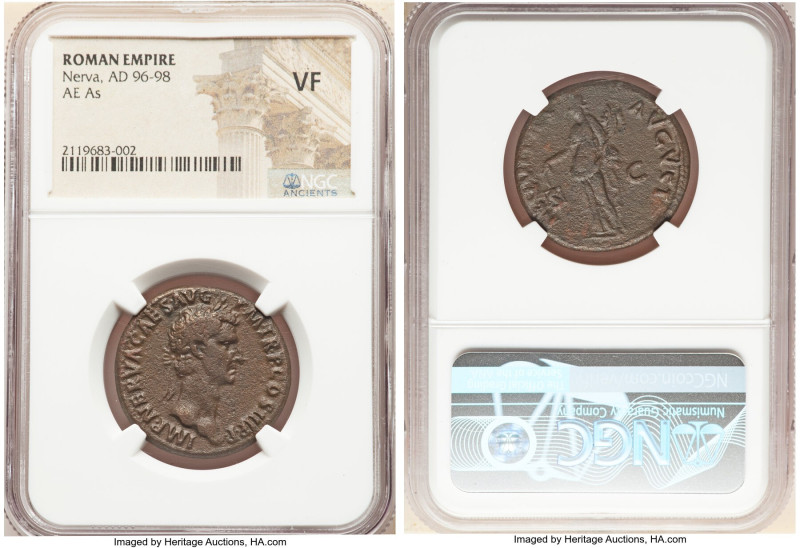 ANCIENT LOTS. Roman Imperial. Lot of five (5) AE issues. NGC VG-VF, scratches. I...