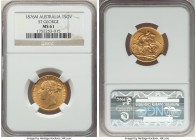 Victoria gold "St. George" Sovereign 1876-M MS61 NGC, Melbourne mint, KM7, S-3857. Satin surface. 

HID09801242017

© 2022 Heritage Auctions | All Rig...