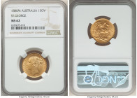 Victoria gold "St. George" Sovereign 1880-M MS62 NGC, Melbourne mint, KM7, S-3857. 

HID09801242017

© 2022 Heritage Auctions | All Rights Reserved