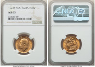 George V gold Sovereign 1923-P MS63 NGC, Perth mint, KM29, S-4001. Choice lustrous specimen with blush toning. 

HID09801242017

© 2022 Heritage Aucti...