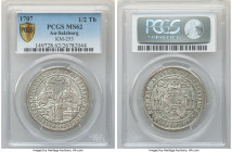 Salzburg. Johann Ernst 1/2 Taler 1707 MS62 PCGS, KM253, Probszt-1817. Pearl gray and peach toned with underlying luster. 

HID09801242017

© 2022 Heri...