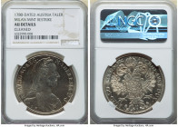 Maria Theresa 3-Piece Lot of Certified Restrike Talers 1780-Dated NGC, 1) Taler - AU Details (Cleaned) 2) Taler - AU Details (Obverse Damage) 3) Taler...