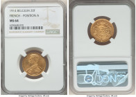 Albert I gold 20 Francs 1914 MS64 NGC, Brussels mint, KM78, Fr-421. French legend, Position A variety. 

HID09801242017

© 2022 Heritage Auctions | Al...