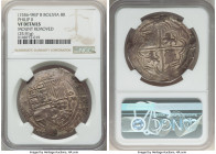 Philip II (1556-1598) Cob 8 Reales ND (1574-1586) P-B VF Details (Mount Removed) NGC, Potosi mint, KM5.1. 25.91gm. 

HID09801242017

© 2022 Heritage A...