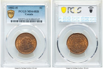 Victoria Cent 1882-H MS64 Red and Brown PCGS, Heaton mint, KM7. Aesthetically pleasing with glossy fields and rolling luster. 

HID09801242017

© 2022...