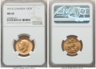 George V gold Sovereign 1911-C MS62 NGC, Ottawa mint, KM20, S-3997. 

HID09801242017

© 2022 Heritage Auctions | All Rights Reserved