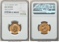 George V gold Sovereign 1911-C UNC Details (Obverse Cleaned) NGC, Ottawa mint, KM20, S-3997. 

HID09801242017

© 2022 Heritage Auctions | All Rights R...