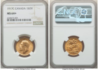 George V gold Sovereign 1917-C MS64+ NGC, Ottawa mint, KM20, S-3997. Nearly gem, rose colored gold with opaque luster. 

HID09801242017

© 2022 Herita...
