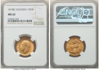 George V gold Sovereign 1918-C MS62 NGC, Ottawa mint, KM20, S-3997. 

HID09801242017

© 2022 Heritage Auctions | All Rights Reserved