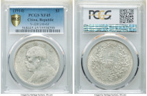 Republic Yuan Shih-kai Dollar Year 3 (1914) XF45 PCGS, KM-Y329, L&M-63. 

HID09801242017

© 2022 Heritage Auctions | All Rights Reserved