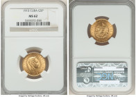 Republic gold 5 Pesos 1915 MS62 NGC, Philadelphia mint, KM19, Fr-4. Shimmering luster and lightly toned. 

HID09801242017

© 2022 Heritage Auctions | ...