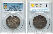 Republic silver Specimen "Tomas G. Masaryk 85th Birthday" Medal 1935 SP63 PCGS, Kremnitz mint. 32mm. TOMAS G. MASARYK bust right / 7/III dividing date...