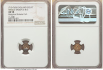 Early Anglo-Saxon. Secondary Phase Sceat ND (710-760) AU58 NGC, Series R, S-813. 1.25gm. Sold with old tray tag (description doesn't match). Ex. Histo...