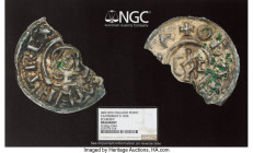 Kings of Wessex. Ecgberht Penny ND (802-839) Details (Fragment) NGC (photo-certificate), Canterbury mint, Oba as moneyer, S-1035. 0.85gm. Ex. Historic...