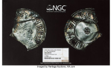Kings of All England. Eadmund Penny ND (939-946) Details (Fragment) NGC (photo-certificate), S-1106, N-697. 1.20gm. Crowned bust, small cross type. Ex...
