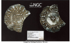 Kings of All England. Eadred Penny ND (946-955) Details (Fragment) NGC (photo-certificate), Manna as moneyer, S-1115, N-713. 0.98gm. Ex. Historical Sc...