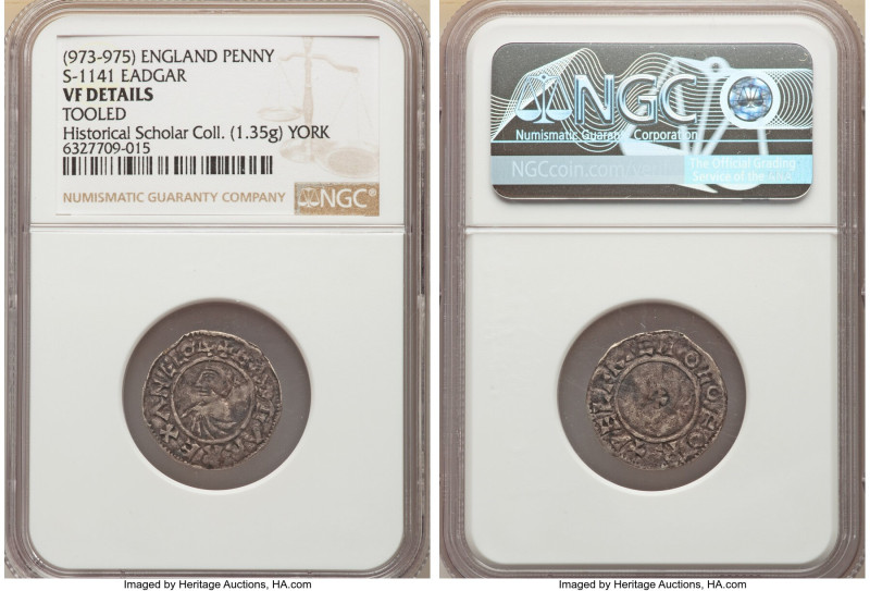 Kings of All England. Eadgar (959-975) Penny ND (973-975) VF Details (Tooled) NG...