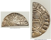 Kings of All England. Edward the Confessor (1042-1066) Cut 1/2 Penny ND (1053-1056) Good VF, London mint, Goderick as moneyer, Pointed Helmet type, S-...