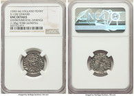 Kings of All England. Edward the Confessor (1042-1066) Penny ND (1059-1062) UNC Details (Environmental Damage) NGC, York mint, Ulfketill as moneyer, H...