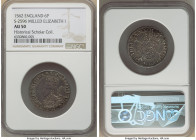 Elizabeth I Milled 6 Pence 1562 AU50 NGC, Tower mint. Star mm, S-2596. 2.95gm. Solid portrait with old toning. Includes collector tag. Ex. Historical ...