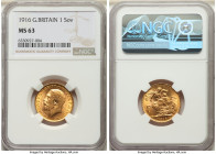 George V gold Sovereign 1916 MS63 NGC, KM820, S-3996. With first rate golden luster and a crisp strike. 

HID09801242017

© 2022 Heritage Auctions | A...