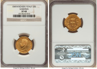 Sardinia. Carlo Alberto gold 20 Lire 1849 (Anchor)-P XF40 NGC, Genoa mint, KM131.2, Fr-1143. 

HID09801242017

© 2022 Heritage Auctions | All Rights R...