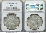 Charles III 8 Reales 1780 Mo-FF AU55 NGC, Mexico City mint, KM106.2, Cal-1120. Supporting a full strike, almond tone and reflective fields. 

HID09801...