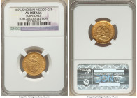 Republic gold 5 Pesos 1876/5 Mo-B/M AU Details (Scratches) NGC, Mexico City mint, KM412.6, Fr-128. Overdate and over-assayer. Ex. Foxlair Collection 
...
