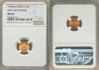 Estados Unidos gold Restrike 2 Pesos 1945 MS66 NGC, Mexico City mint, KM461, Fr-170R. Restrike with new dies in a warm cuprous hue. 

HID09801242017

...