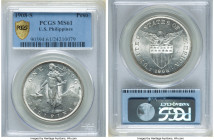 USA Administration Peso 1908-S MS61 PCGS, San Francisco mint, KM172. Supporting shimmering luster and untoned white surfaces. 

HID09801242017

© 2022...