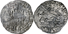 Enrique IV (1454-1474). Almería. Maravedí. (Imperatrix E4:20.17, mismo ejemplar) (AB. falta). Leyendas parcialmente visibles. ¿Única conocida?. 1,94 g...