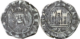 Enrique IV (1454-1474). Ávila. Cuartillo. (Imperatrix E4:14.22, mismo ejemplar) (AB. 737 var). Rara leyenda de reverso. 2,81 g. BC+/MBC-.