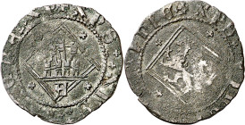 Enrique IV (1454-1474). Ávila. Blanca de rombo. (Imperatrix E4:31.11 (50), mismo ejemplar) (AB. 827.2 var). Cruces en los espacios del losange en anve...